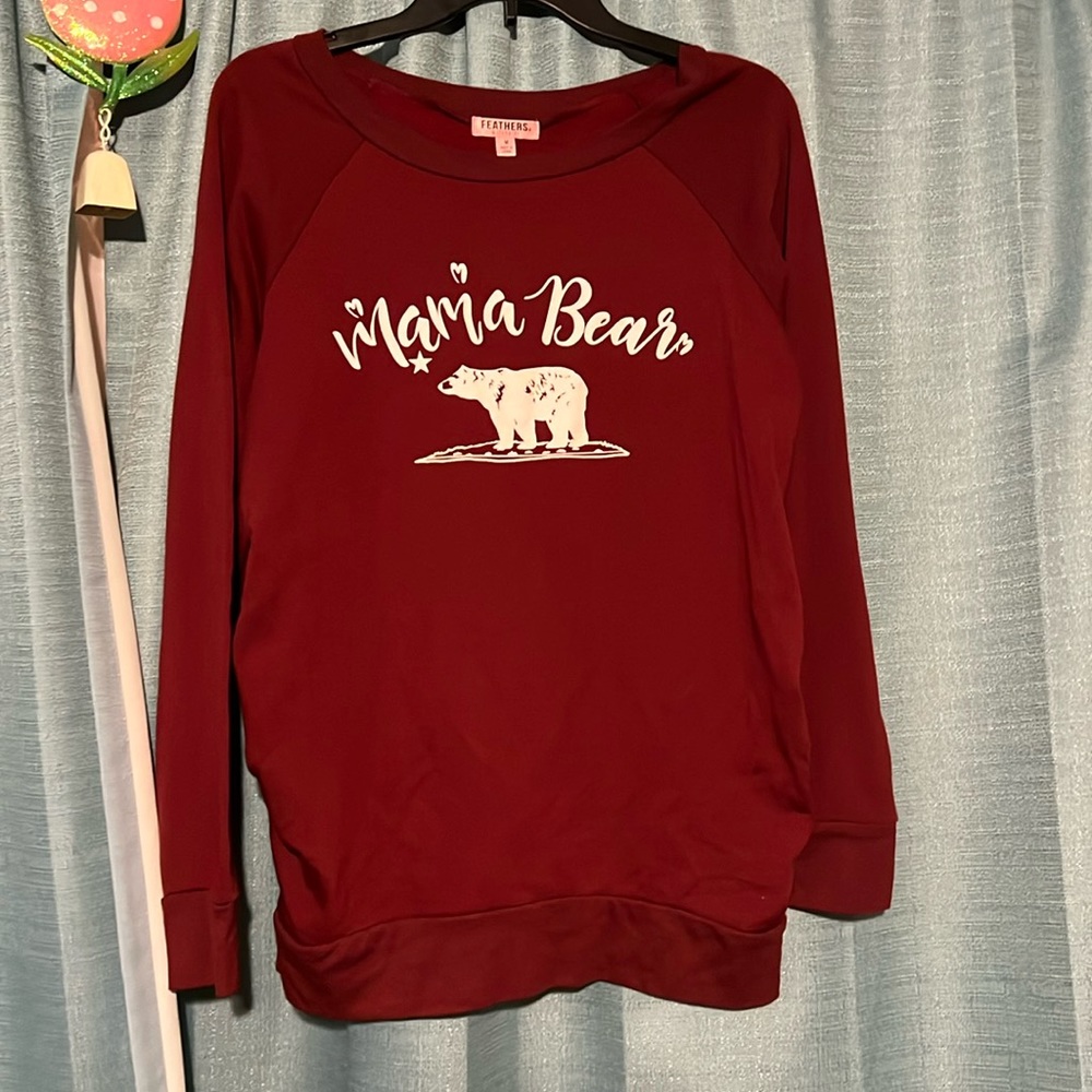 Maternity sweater in Burgundy color